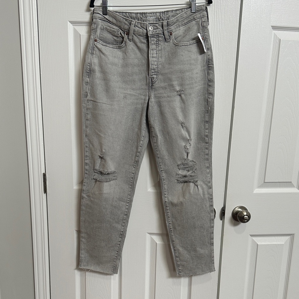 Old Navy Distressed Gray Ankle & Cropped Jeans NWT